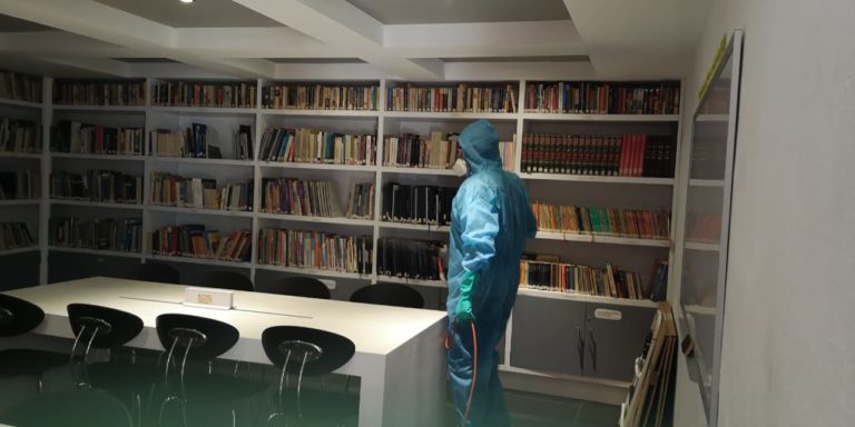 Desinfección Sanitización de Biblioteca